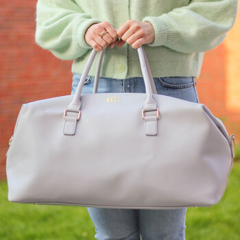 Personalised Women's Holdall Weekend Bag Travel Case, 7 of 10