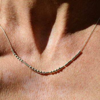 50th Birthday Personalised Morse Code Necklace Gift, 2 of 12