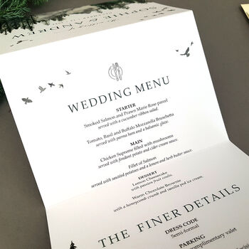 Woodland Wedding Invitations Sample Forest Ferns, 4 of 10