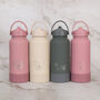 Dachshund 30oz Water Bottle With Removable Dog Bowl In Grey/ Pink, thumbnail 8 of 8