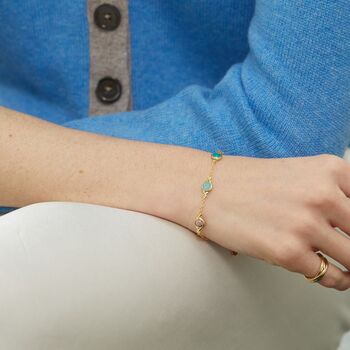 Palma Gold Love Gemstone Bracelet, 2 of 4