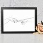 Reaching Out For Human Touch Art Print, thumbnail 1 of 3