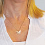 9ct Gold Butterfly Necklace, thumbnail 5 of 10