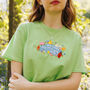 One Day At A Time Embroidered T Shirt, thumbnail 2 of 6