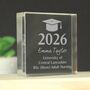 Graduation Gifts Personalised Crystal Glass Keepsake, thumbnail 1 of 7