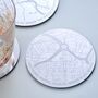 Personalised Map Location Coaster, thumbnail 1 of 4