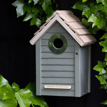 Personalised Wooden Garden Bird Nest Box, 11 of 12