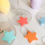 Acrylic Pastel Star Glass Charms Set Of Six, thumbnail 4 of 4