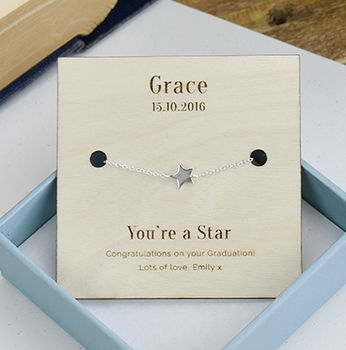 'You're A Star' Personalised Sterling Silver Bracelet, 8 of 10
