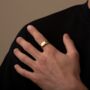 Personalised Initials Oval Signet Ring For Men And Women, thumbnail 3 of 9