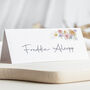 Wedding Place Cards Floral Pink Lilies, thumbnail 1 of 5