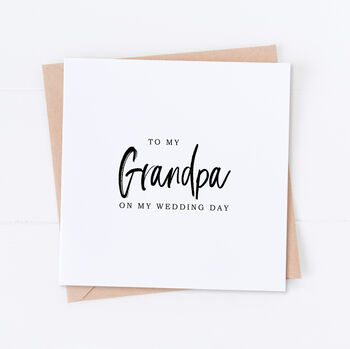 Papa Wedding Bridal Card, 2 of 4