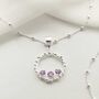 Sterling Silver Amethyst Splash Necklace, thumbnail 1 of 7