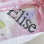 Personalised Fluffy Pink Elephant Blanket And Comforter, thumbnail 6 of 8