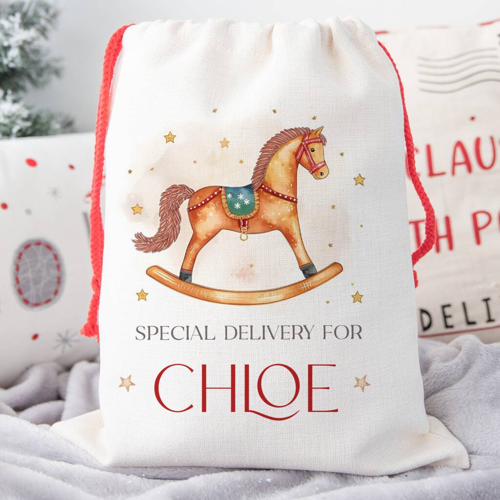 Rocking Horse Christmas Sack, 1 of 2