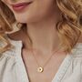 Moon Phase Necklace In Gold Vermeil With Diamonds, thumbnail 7 of 12