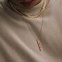 Collar Chain 18 K Gold Plated Necklace, thumbnail 3 of 7
