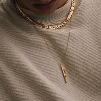 Collar Chain 18 K Gold Plated Necklace, 3 of 7