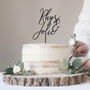 Contemporary Personalised Wedding Cake Topper, thumbnail 3 of 5