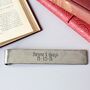 Personalised 6th Anniversary Gift, Iron Scroll Bookmark, thumbnail 3 of 10