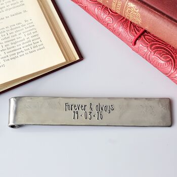 Personalised 6th Anniversary Gift, Iron Scroll Bookmark, 3 of 10