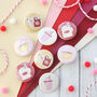 Winter Warmer Winter Drinks Badges, Pack Of Four, thumbnail 2 of 5