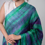 100% Mulberry Silk Scarf, Emerald Green Purple, Aurora Borealis In Gift Box, thumbnail 7 of 9