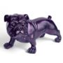 Standing English Bulldog Figurine, Purple Sparkle Finish, thumbnail 1 of 6