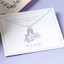 Music Note Necklace In Sterling Silver, thumbnail 2 of 9