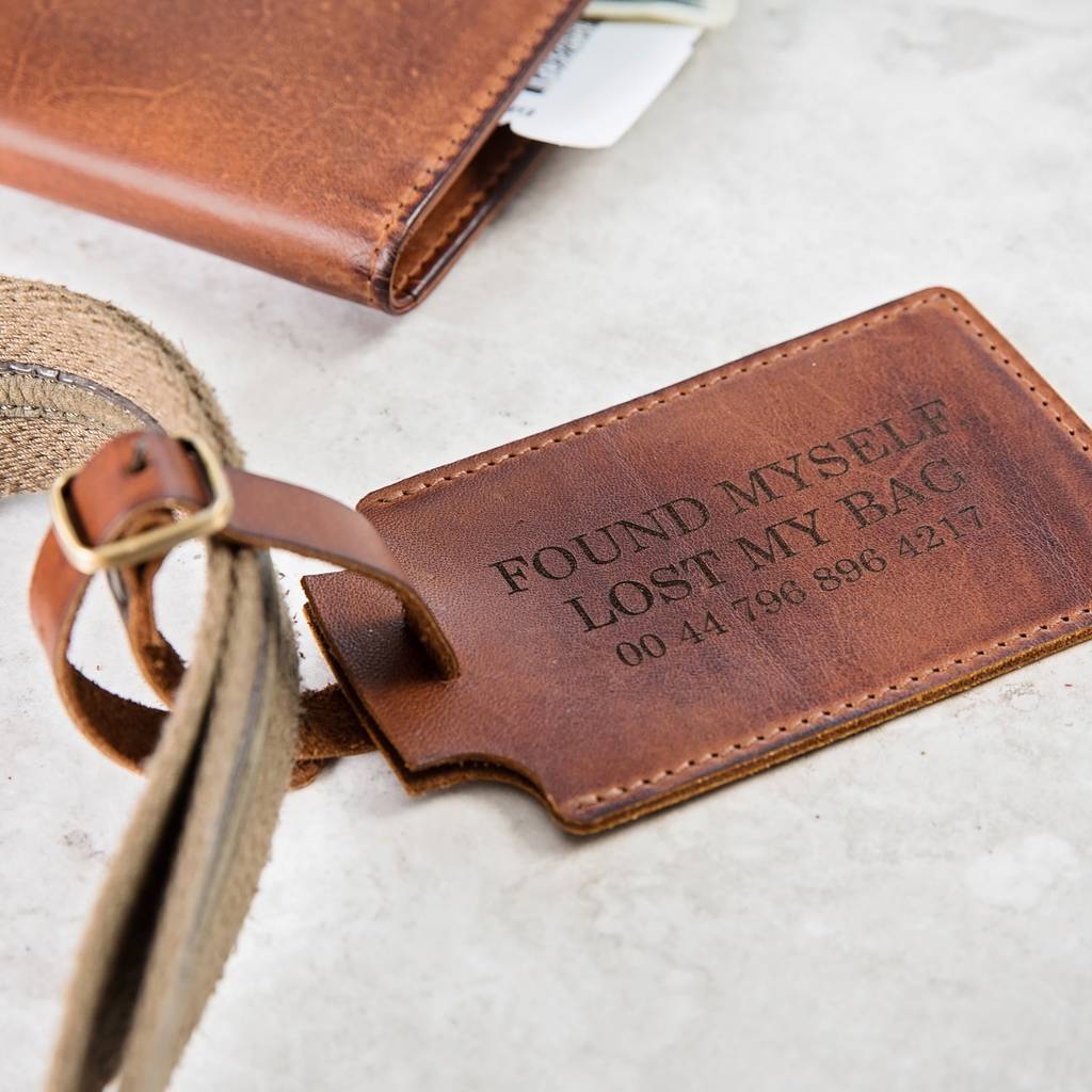 Personalised Luxury Leather Luggage Tag By Ginger Rose 