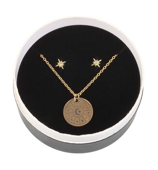 Astrology Necklace And Earring Gift Set, 3 of 4