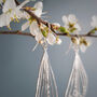 'Gossamer Naiad' Ethical Hand Beaten Steel Earrings, thumbnail 5 of 7