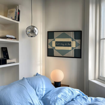 Let's Stay In Bed Stripe Print, 4 of 11