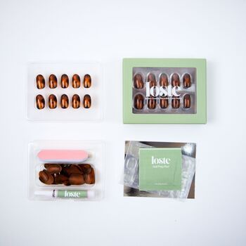 Loste Reusable Press On Nails: Old Money, 4 of 4
