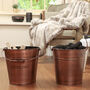 Antique Copper Fireside Bucket Collection, thumbnail 2 of 6