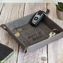 Nuts And Bolts Snap Up Pu Leather Desk Tidy Tray, thumbnail 4 of 6