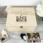 Personalised Wooden Wedding Photo Keepsake Memory Box, thumbnail 2 of 9