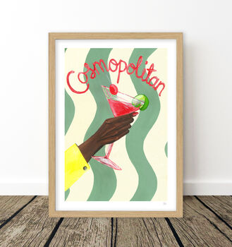 Cosmopolitan Cocktail Art Print, 9 of 10