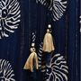 'Astrid' Black And Gold Indian Print Crepe Dress, thumbnail 7 of 9