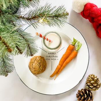 Personalised Christmas Eve Plate For Santa, 2 of 4