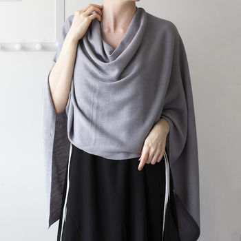 Personalised Easy To Wear Fine Knit Overhead Poncho, 3 of 11