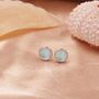 Blue Flash Mermaid Crystal Stud Earrings, thumbnail 4 of 11