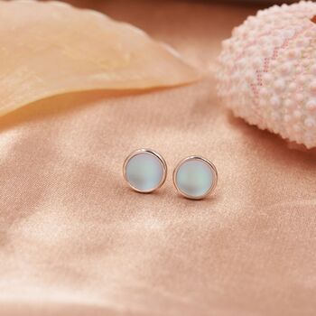 Blue Flash Mermaid Crystal Stud Earrings, 4 of 12