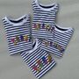 Multicolour Embroidered Striped T Shirt, thumbnail 3 of 4