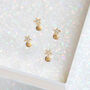 14 Carat Gold Tiny Star Labret Stud Earring, thumbnail 5 of 6