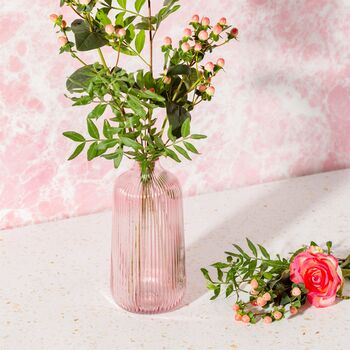 Tall Fluted Glass Vase, 7 of 10