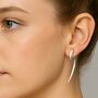Curved Thorn Sterling Silver Ear Jackets, thumbnail 2 of 8