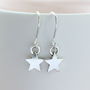 Silver Plated Star Earrings, thumbnail 7 of 12