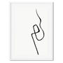 Minimal Line Art Print Quality Frame Made In Britain, thumbnail 6 of 6