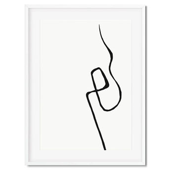 Minimal Line Art Print Quality Frame Made In Britain, 6 of 6